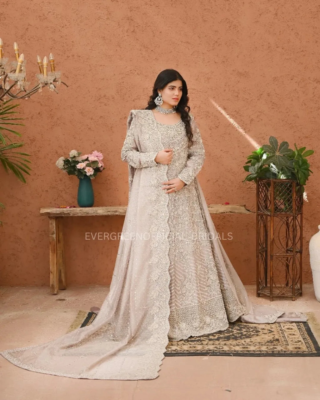 Nooraya Silver Bridal Ensemble