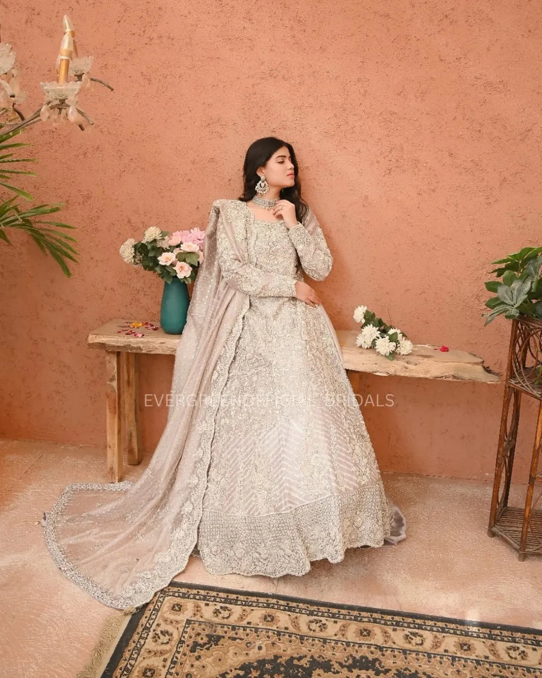 Nooraya Silver Bridal Ensemble