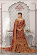 Royal Maroon Bridal Lehenga Choli with Heavy Gold Embroidery & Luxury Shawl Dupatta