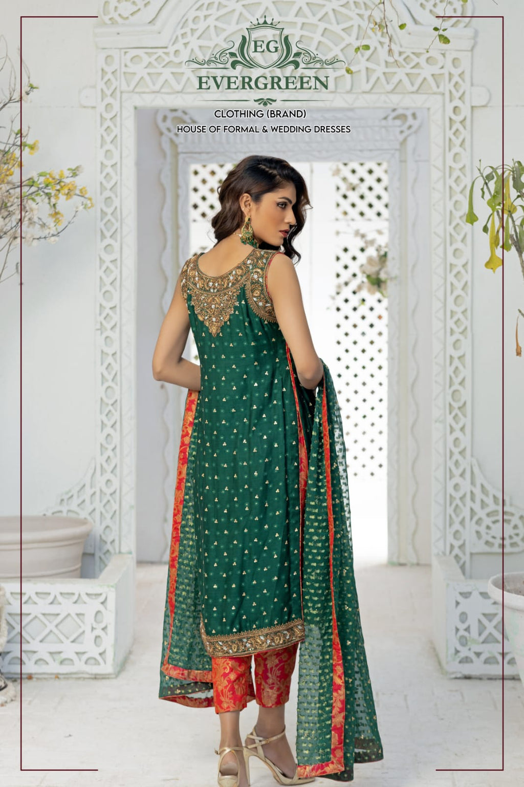 Emerald Radiance Embellished Formal Dress